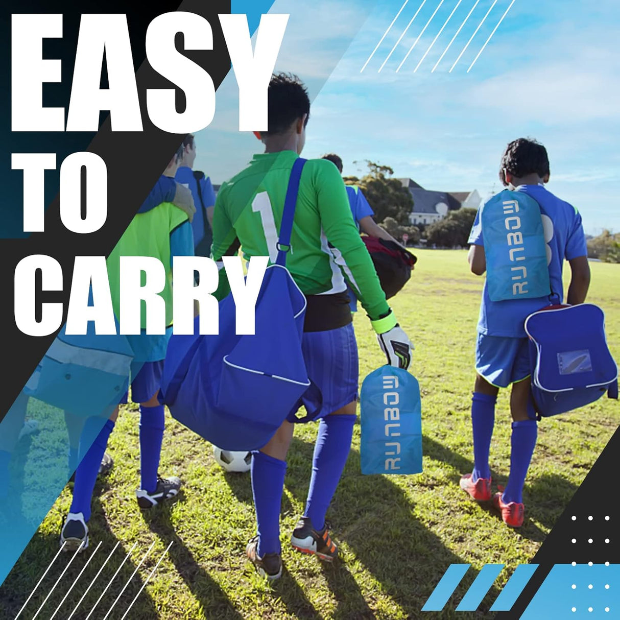 RUNBOW Portería de fútbol portátil para niños RUNBOW