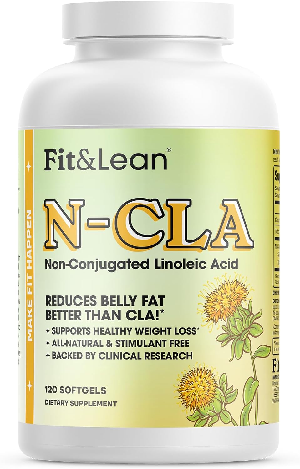 Suplemento N-CLA Fit & Lean, quema grasa, 120 porciones