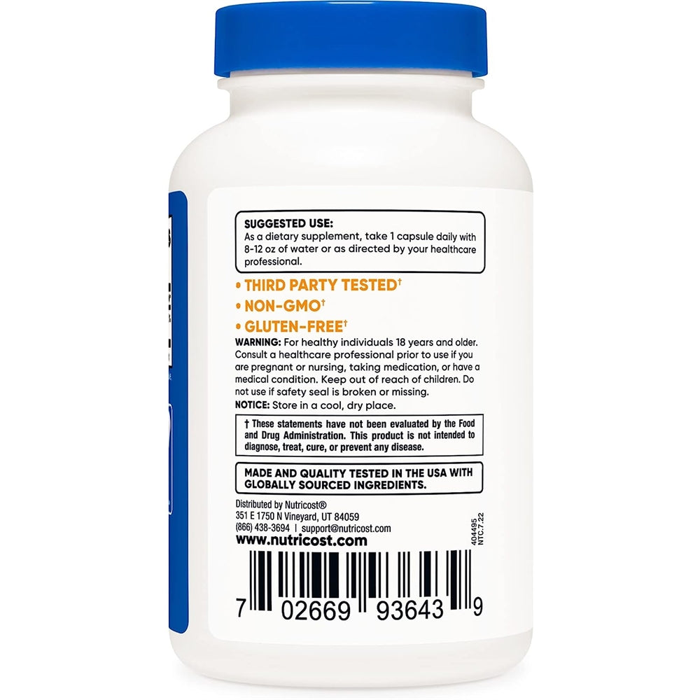 Suplementos Selenio 200 mcg, 240und vegetarianas sin OMG