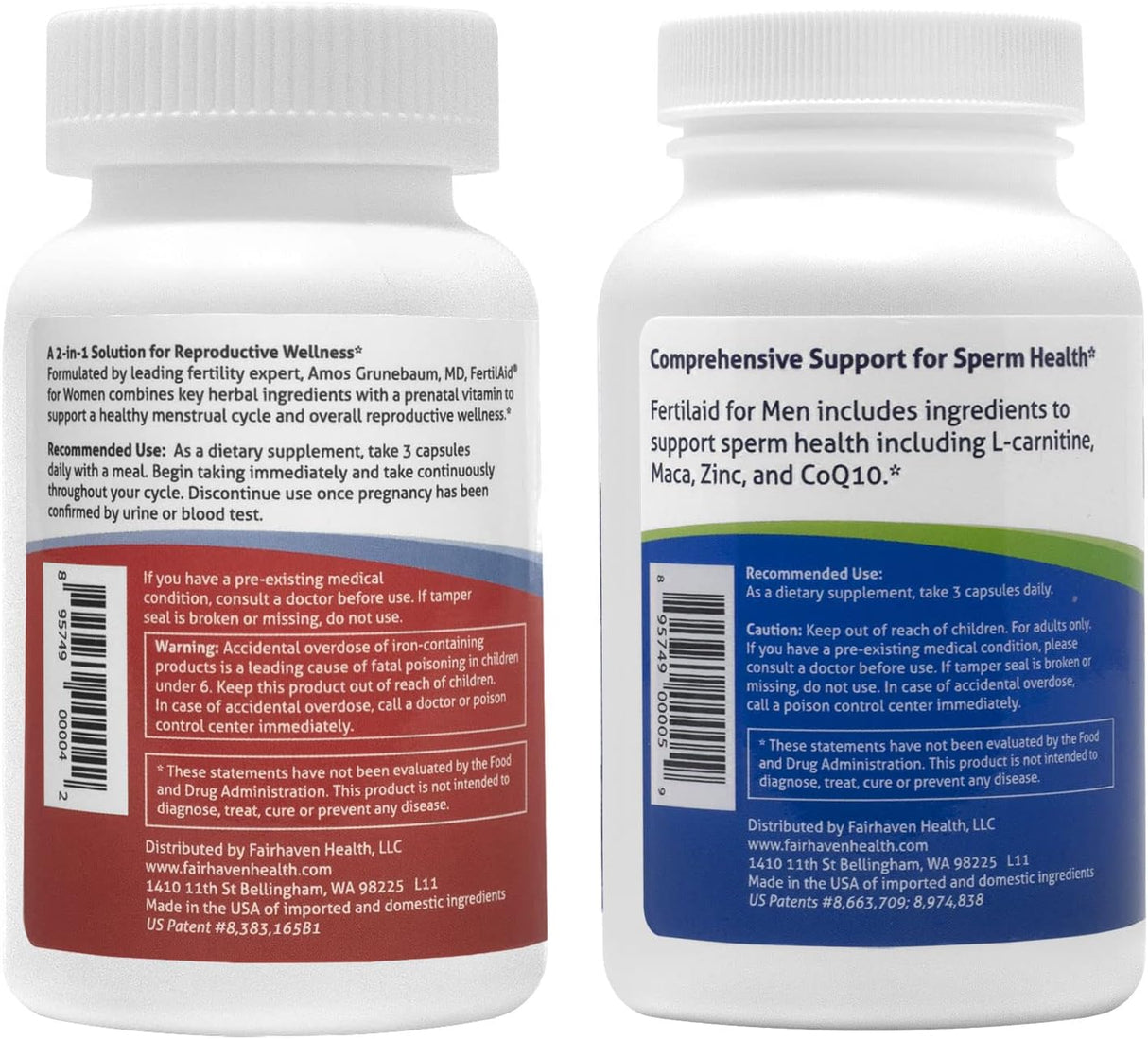 Suplemento fertilidad masculina y femenina vitaminas