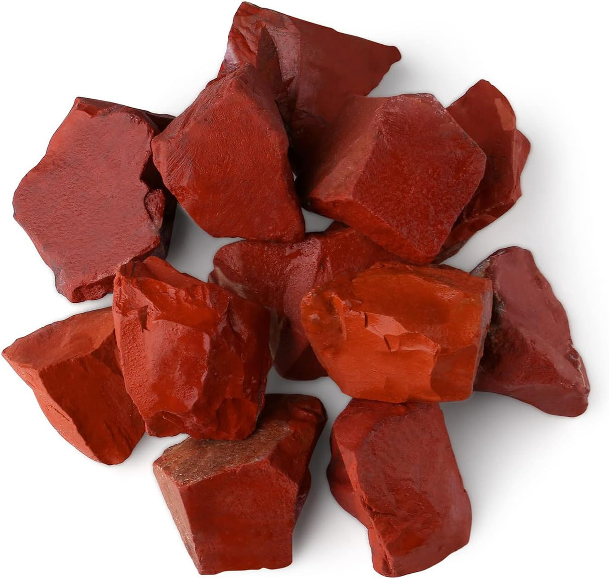 Jaspe rojo de 2 pulgadas, piedras naturales en bruto, Rojo