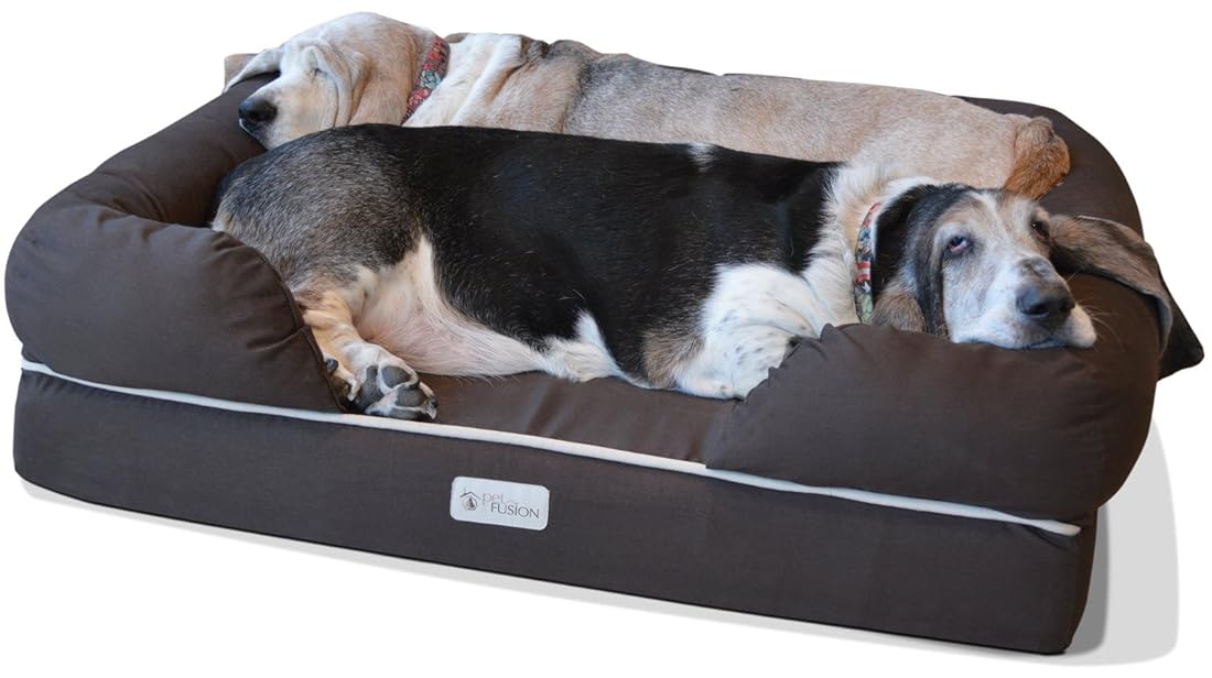 Cama para perro, almohadilla firmeza media forro impermeable