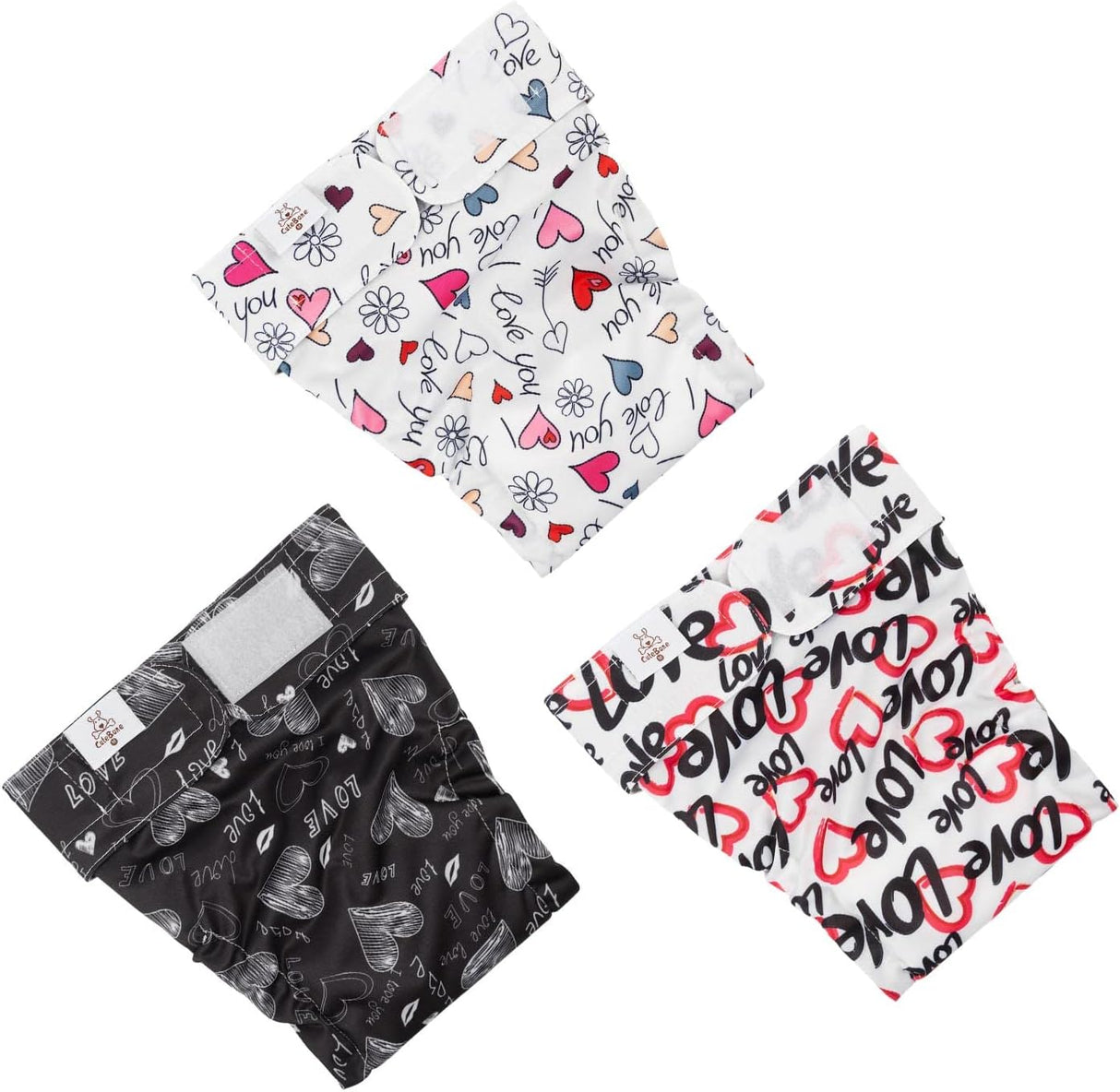 CuteBone Pañales lavables para perras, sin agujero en la cola