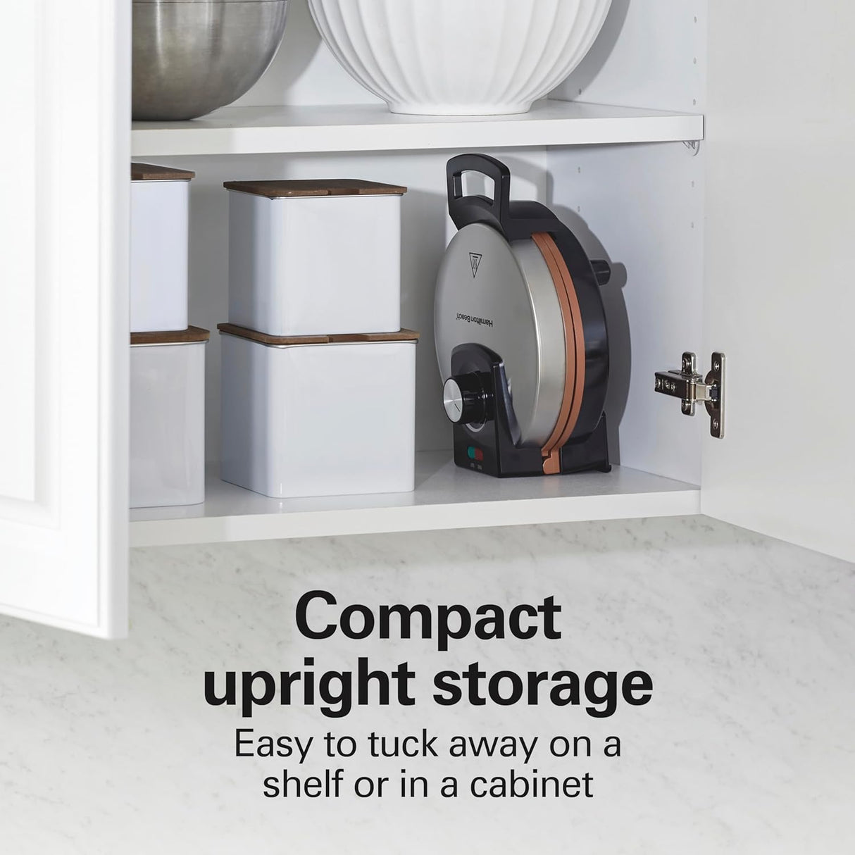 Waflera Belgian Hamilton Beach, Cerámica Antiadherente, 26081