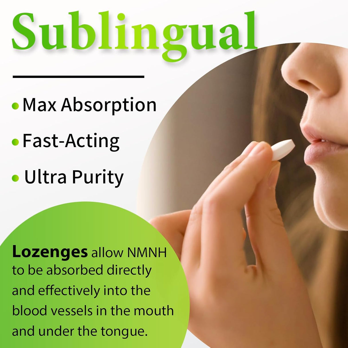 Suplemento Sublingual NMNH 500mg - Energía y Enfoque