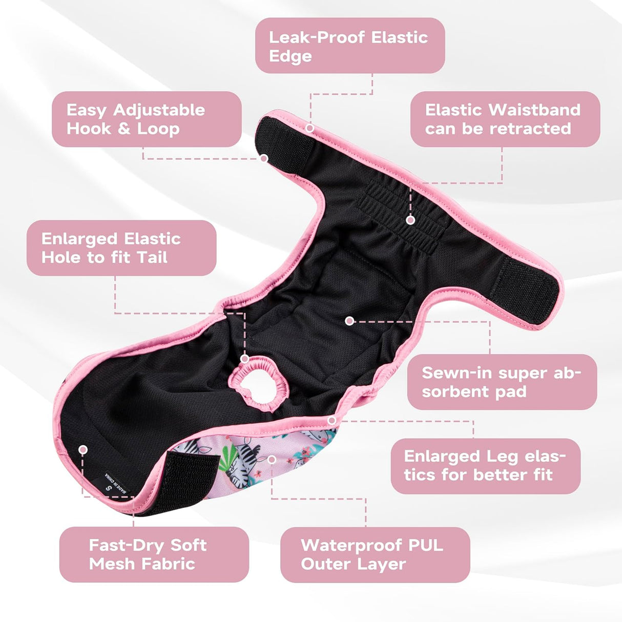 Paw Legend Pañales lavables y reutilizables (XS)