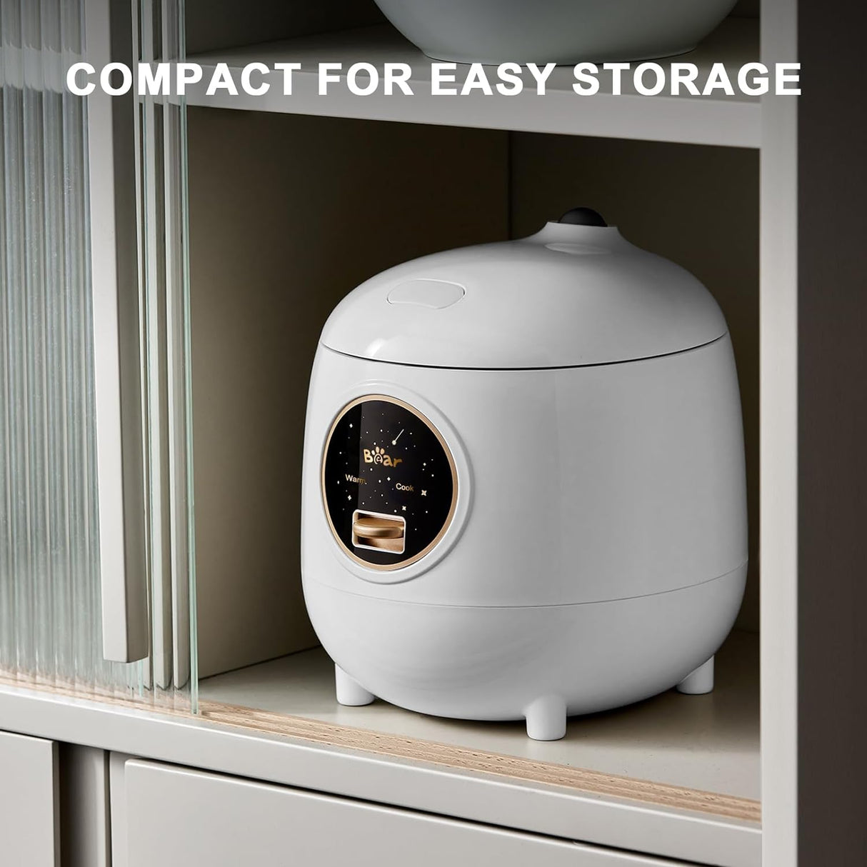 Cocedor de Arroz 2 Tazas, A-Snow, 1.2L, Antiadherente, BPA Free