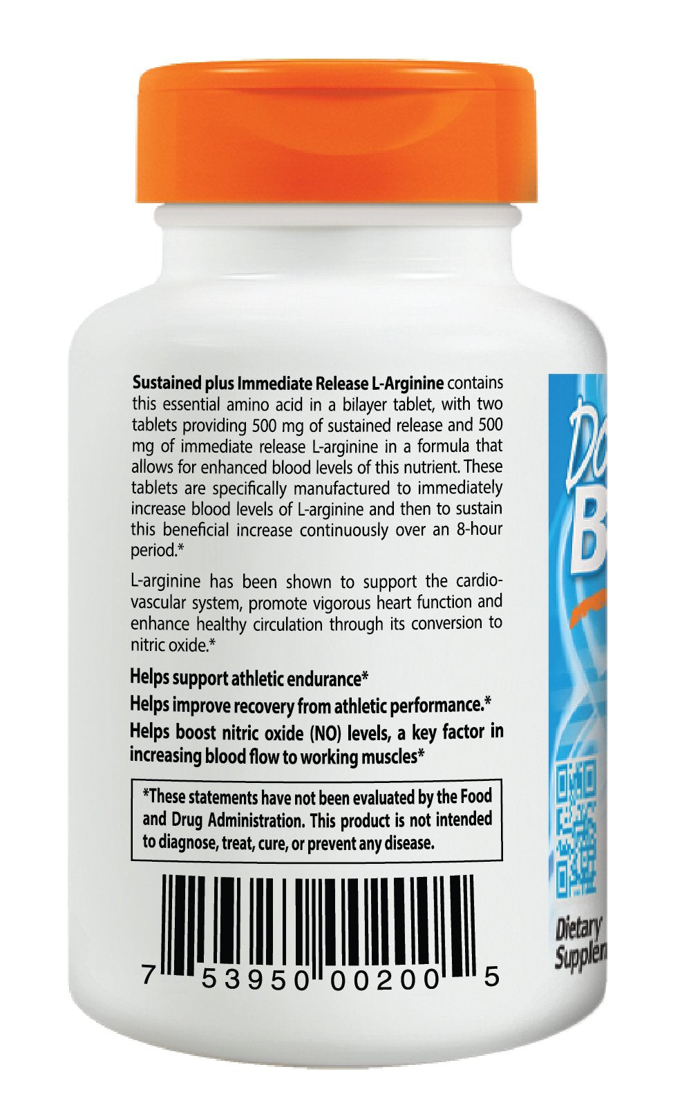 L-Arginina de liberación inmediata