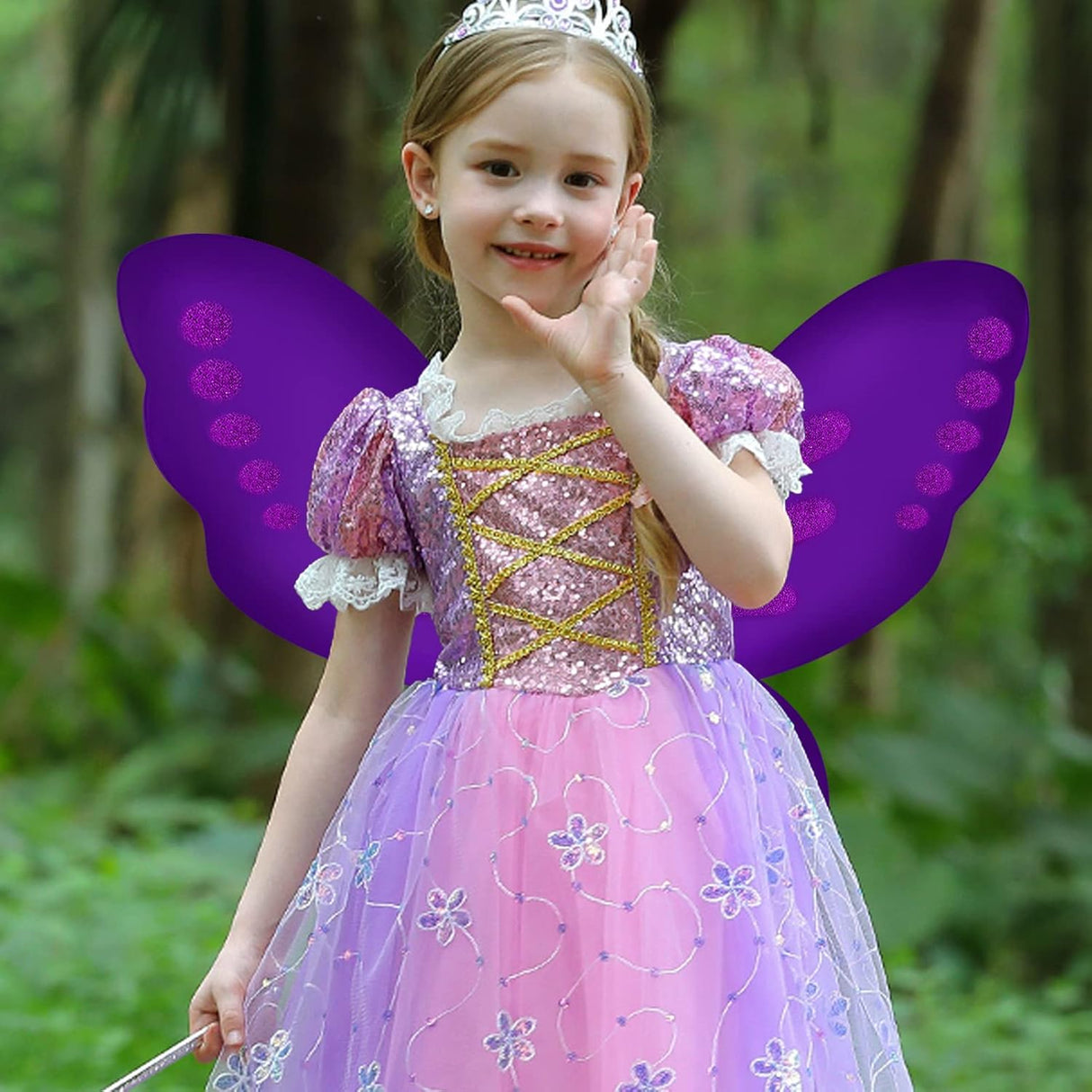 Disfraces de Alas de hada de mariposa morado