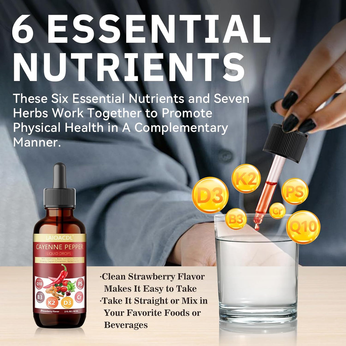 Suplemento líquido con cúrcuma, ginseng y berberina, 1 pack