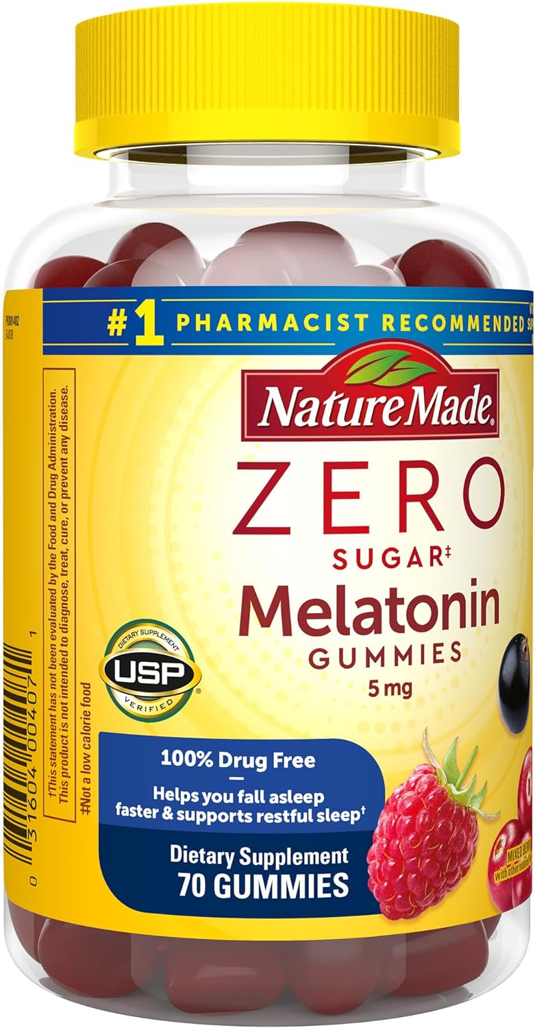 Gomitas extra fuertes de ciclo de sueño azúcar 100%