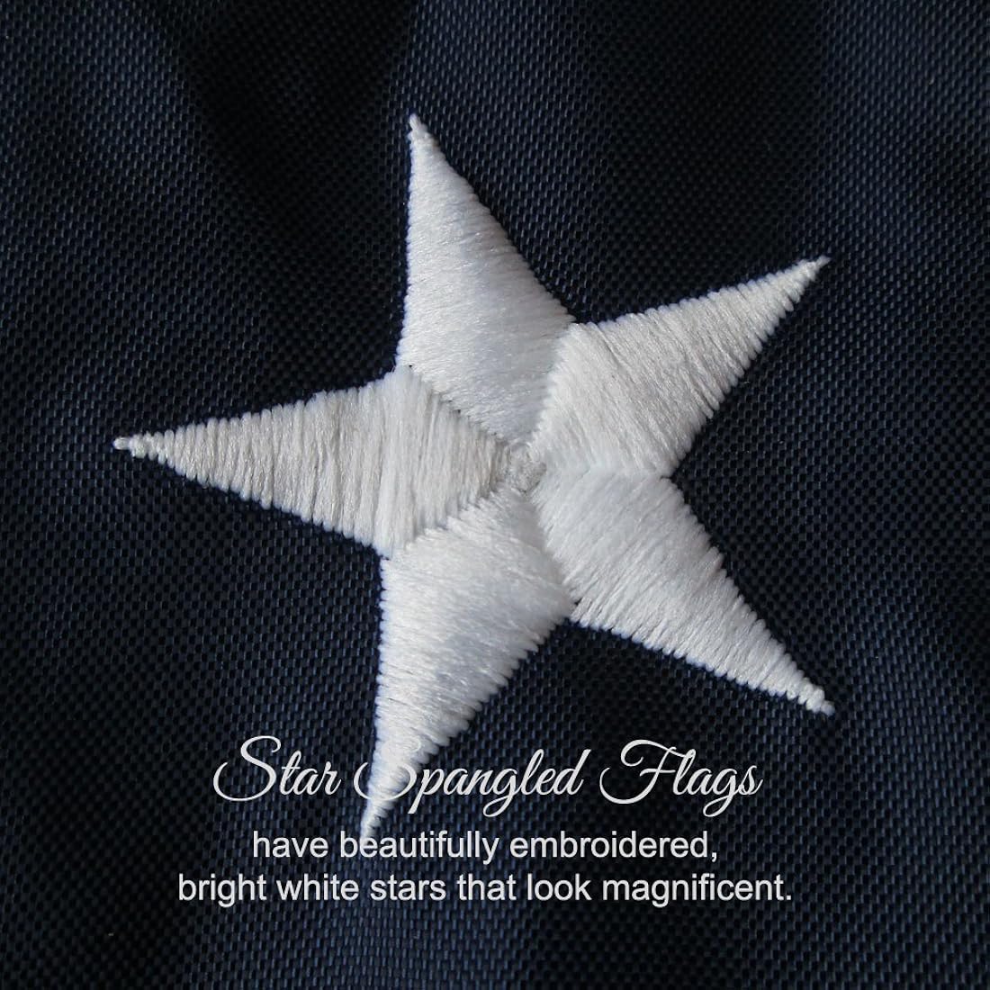 Bandera estadounidense fabricada 100 % en EE. UU., EE.UU