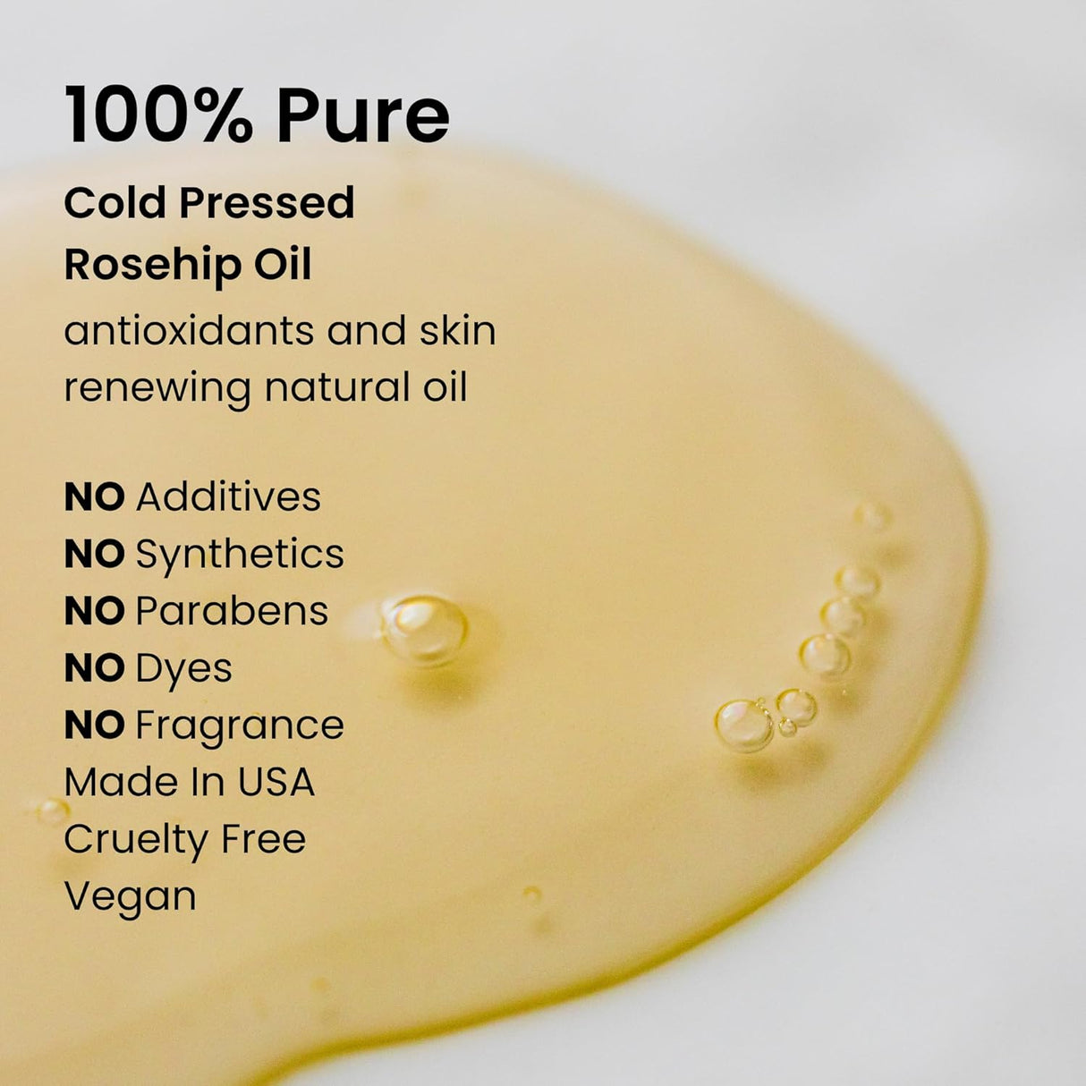 Aceite facial de rosa mosqueta puro prensado en frío anti-edad