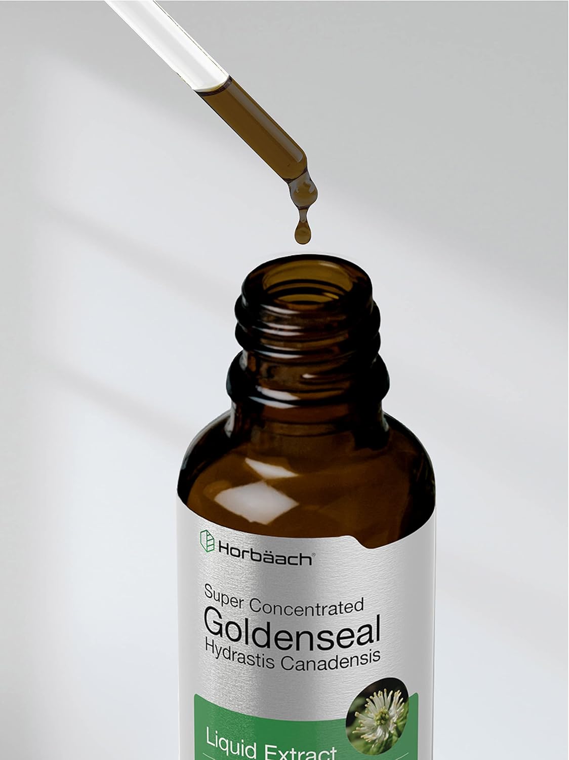 Suplemento Horbaach Extracto líquido de raíz Goldenseal 1oz