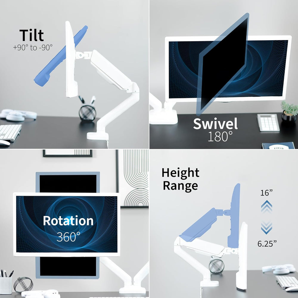 Soporte de Doble Monitor VIVO, Hasta 32, Articulado, STAND-V002O