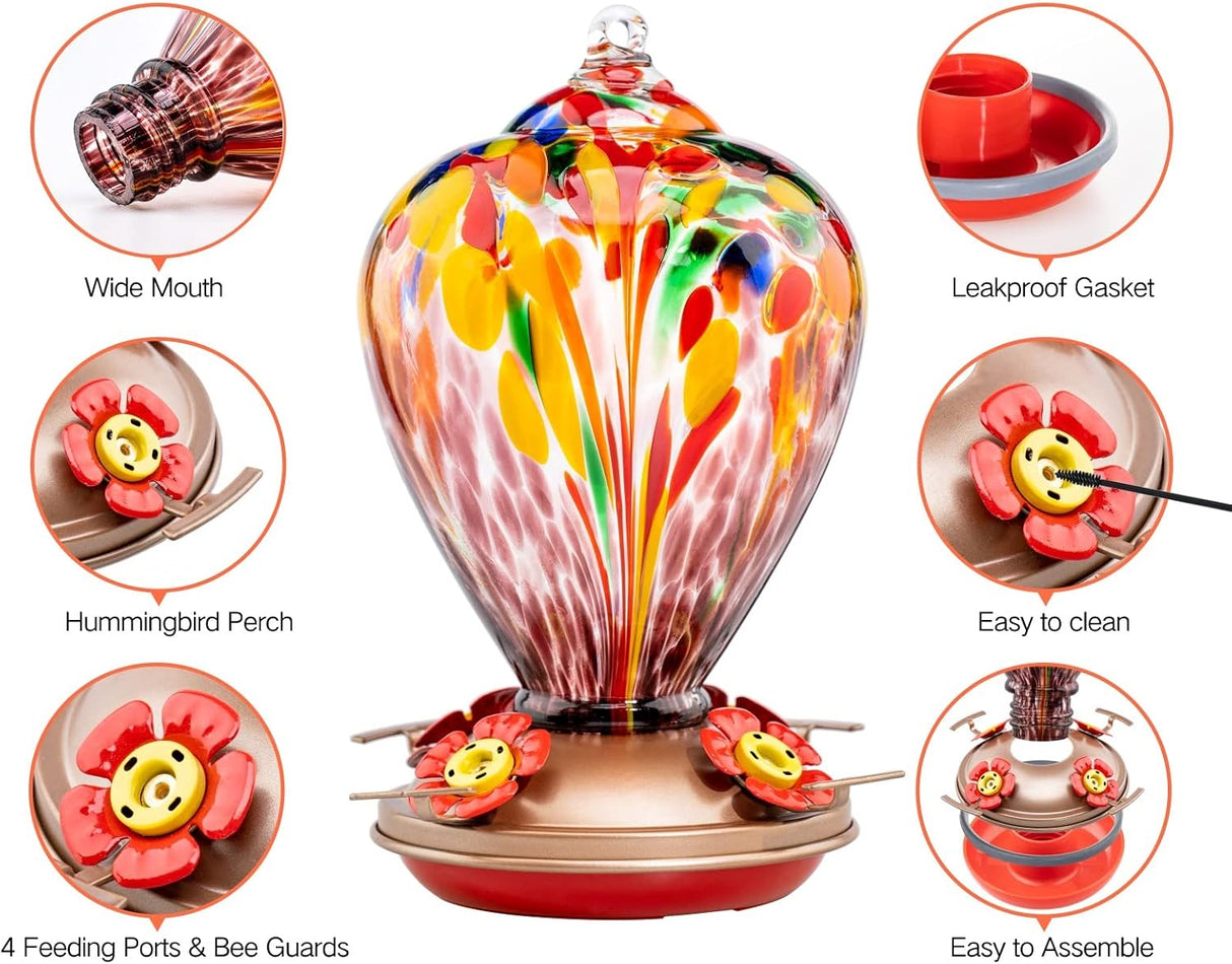 Muse Garden Comederos de colibrí para colgar al aire libre .