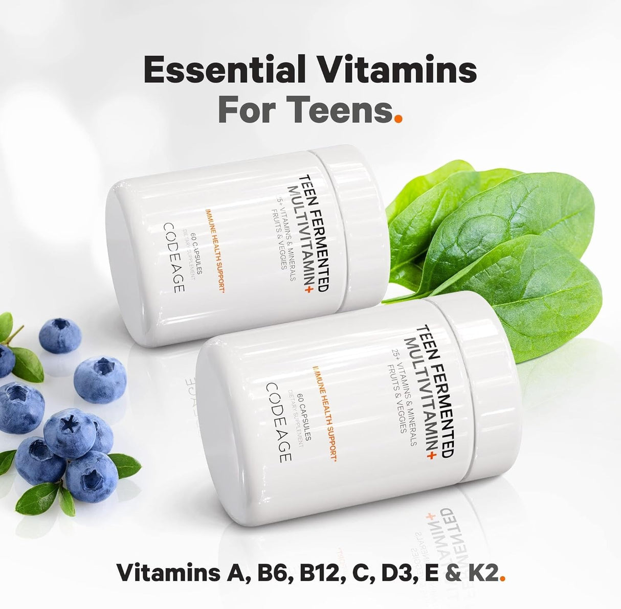 Suplemento Teen Multivitamínico integrales orgánicos 60 und