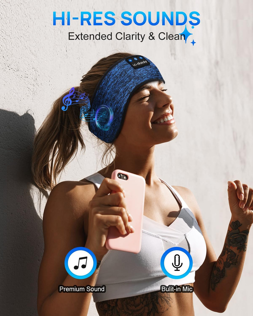 Auriculares de sueño Bluetooth LC-dolida para dormir cómodamente