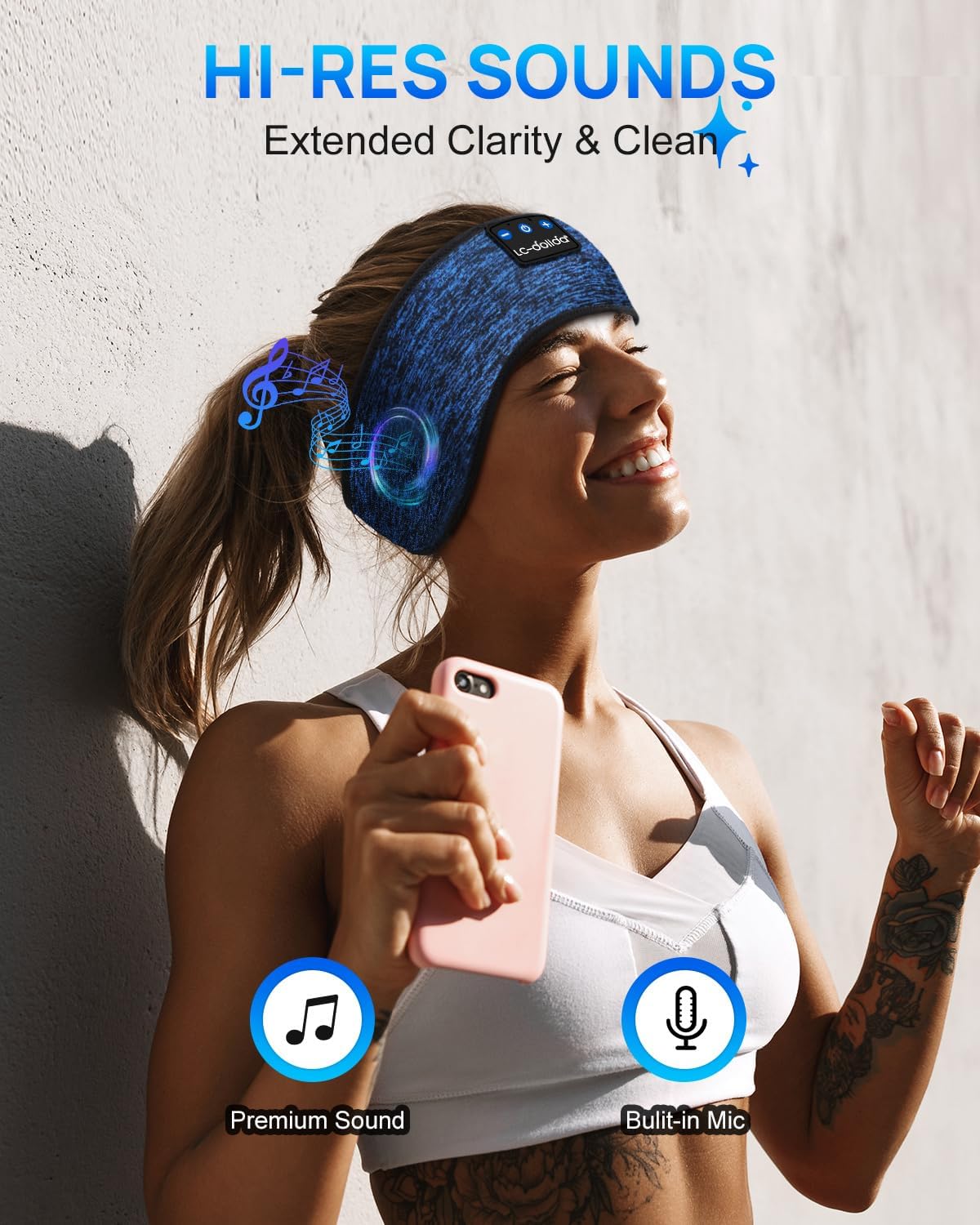 Auriculares de sueño Bluetooth LC-dolida para dormir cómodamente