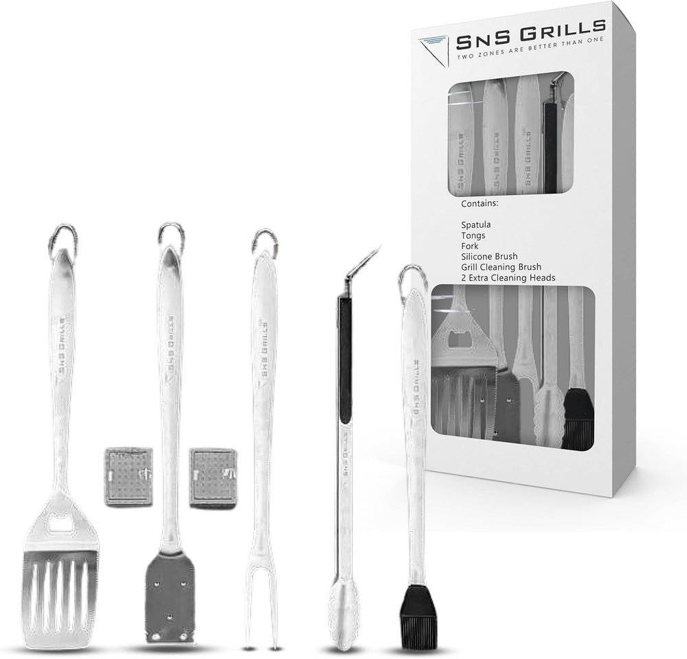 Set de Herramientas de Parrilla SnS Grills - Acero Inoxidable
