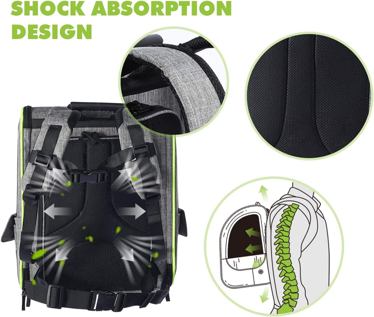 Mochila de transporte para gatos con malla transpirable