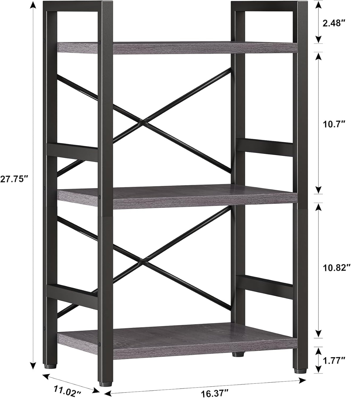 Estantería Industrial Homeiju, 3 Niveles, Modelo D29873033
