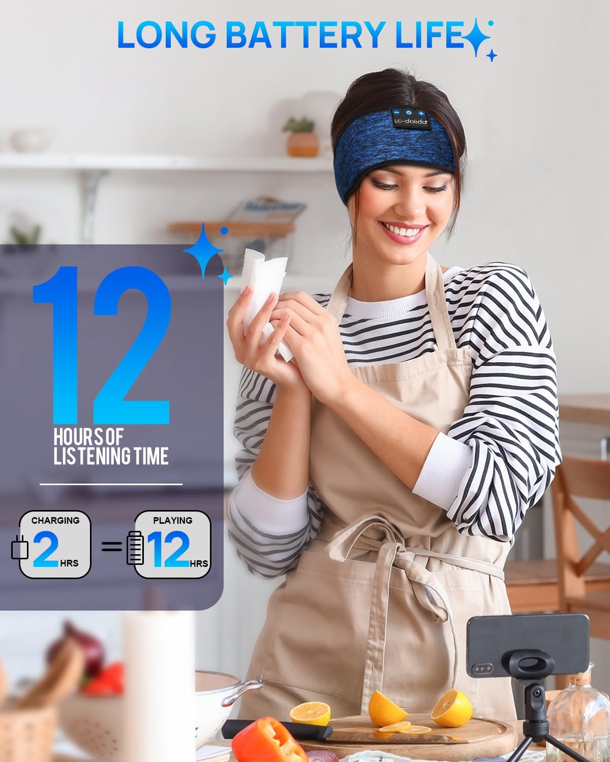 Auriculares de sueño Bluetooth LC-dolida para dormir cómodamente