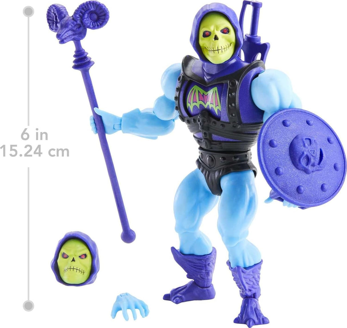 Figura de acción Masters of the Universe, Mattel, Skeletor 5.5