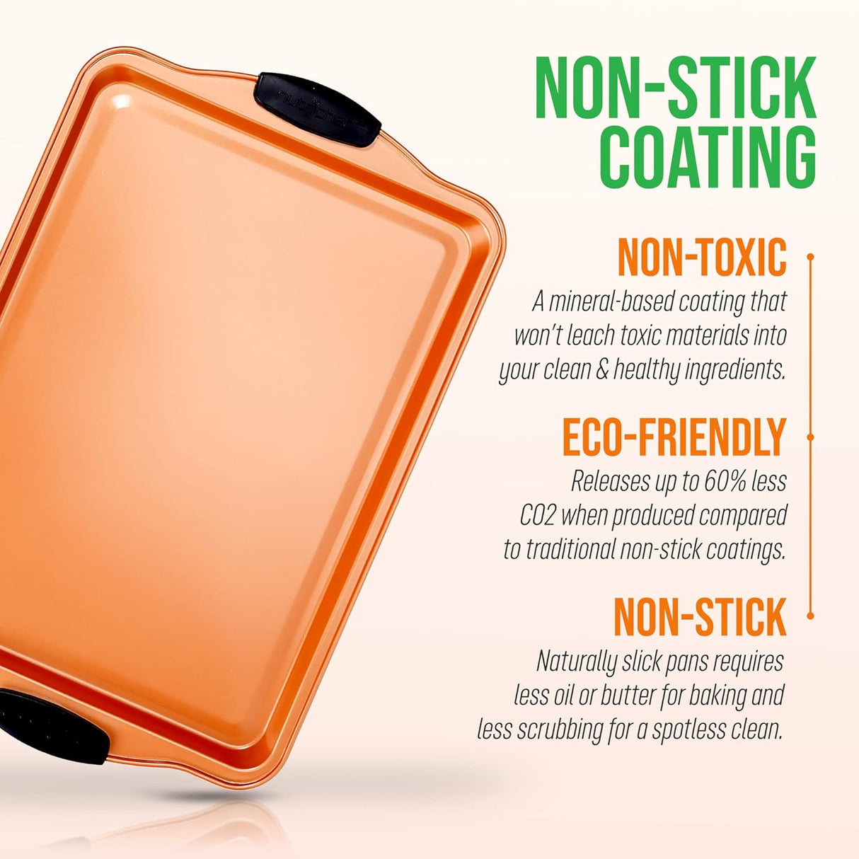 Bandeja para hornear antiadherente NutriChef BKNC5PCSMEDCS