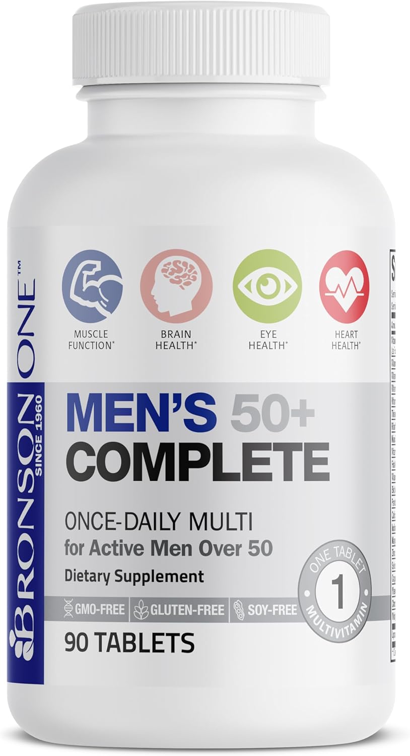 Multivitamínico Completo Bronson ONE Daily 50+ 90 Tabletas