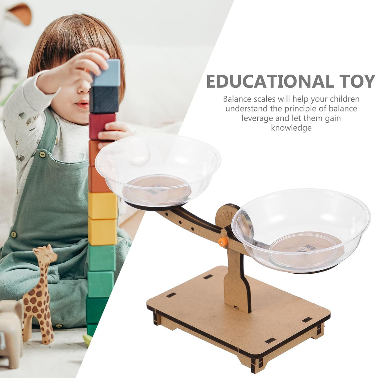 Juego de Equilibrio ULTECHNOVO para Niños, Matemáticas Montessori