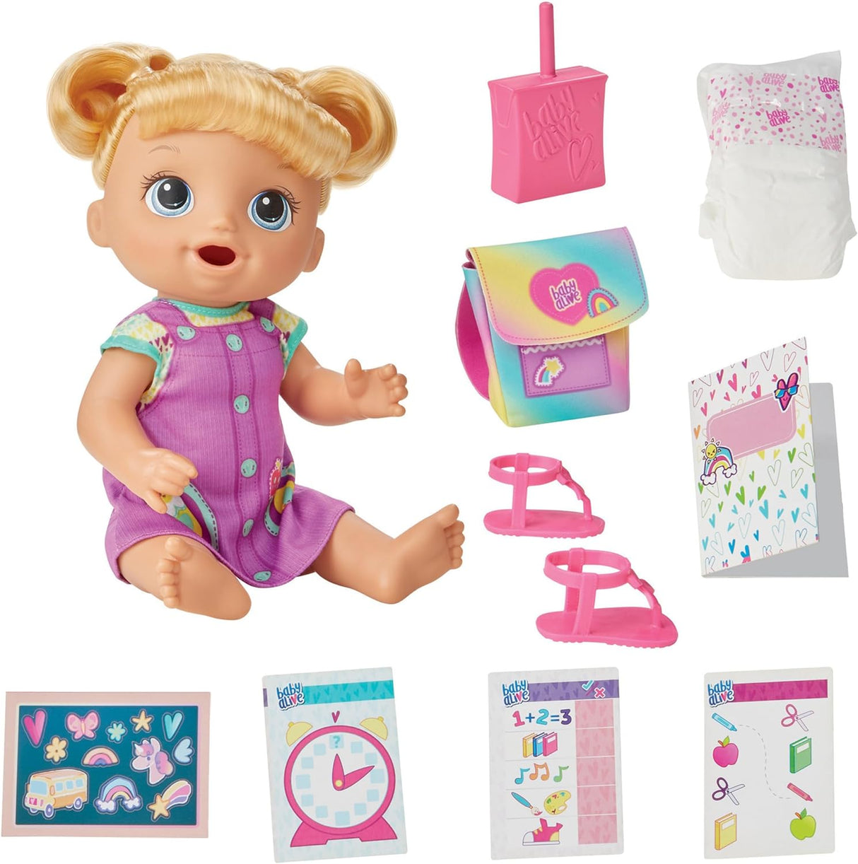 Baby Alive Hora de Clases Muñeca, 12 Pulg, Exclusiva Amazon