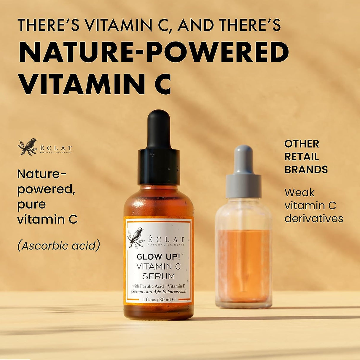 Suero facial de vitamina C y ácido hialurónico Eclat Skincare