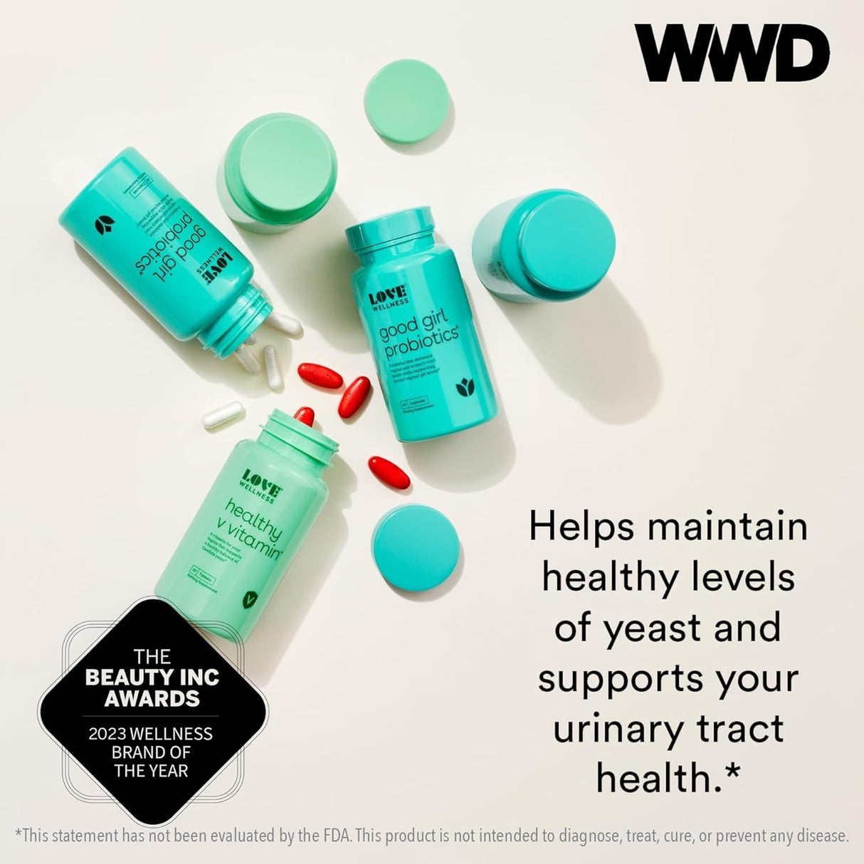 Love Wellness Good Girl - Probióticos vaginales y vitaminas