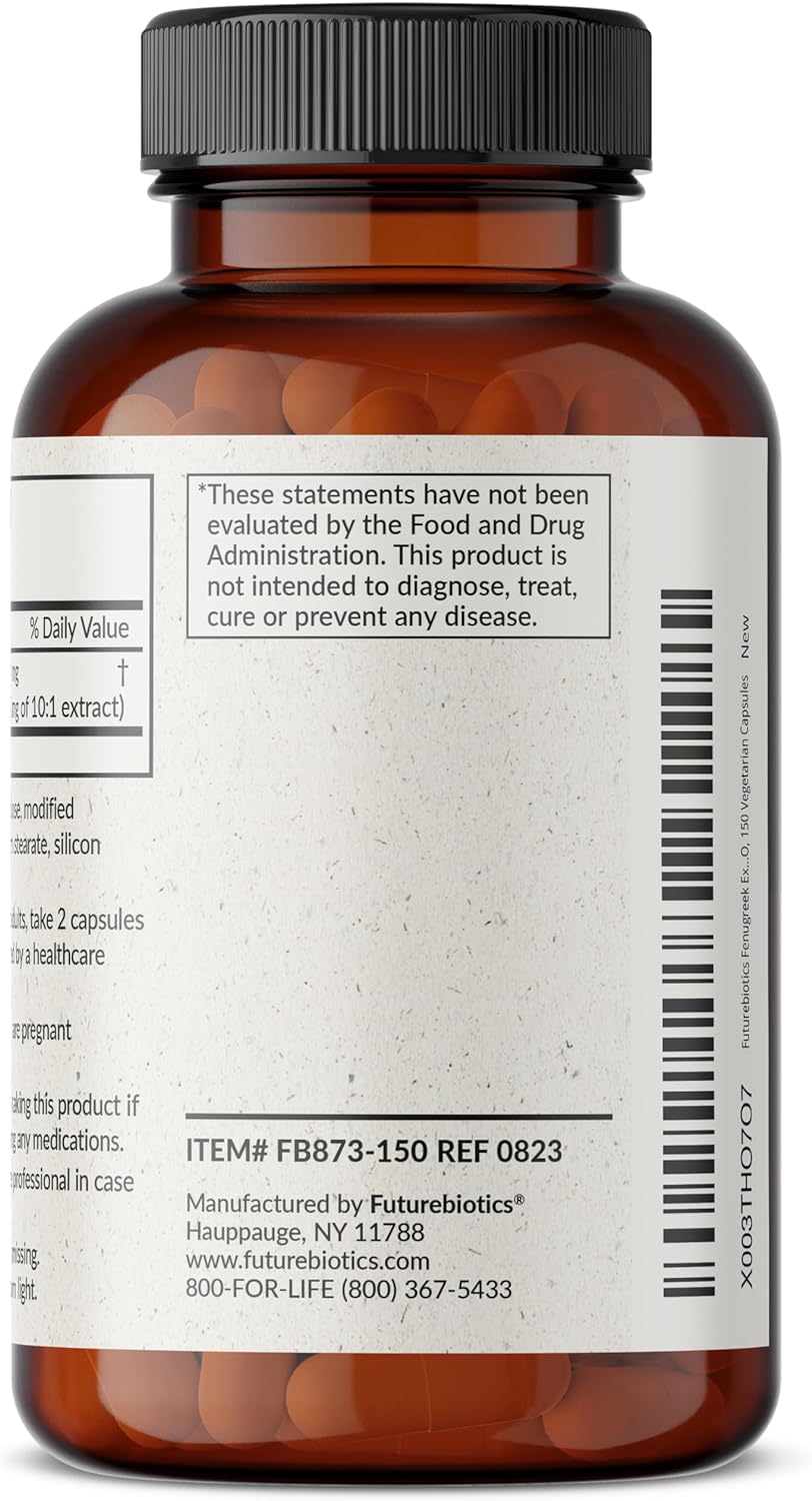 Fenogreco Extra Strength 2400 mg, 150 cápsulas vegetarianas sin OMG