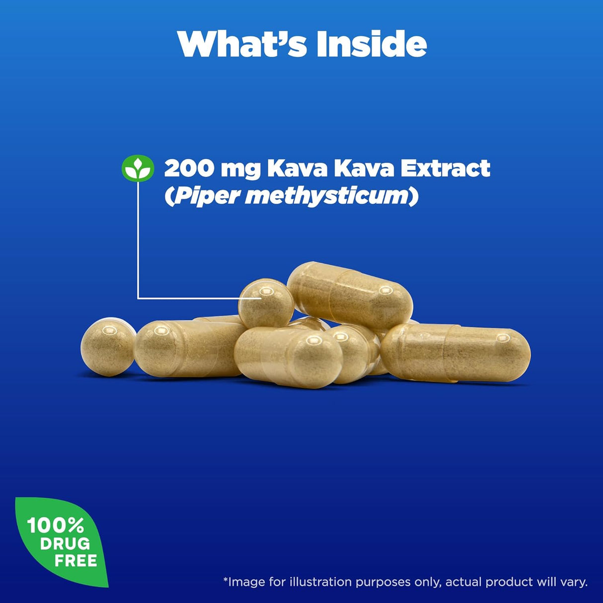 Suplemento Natrol Kava Kava 200mg, Relajación, 30 Cápsulas