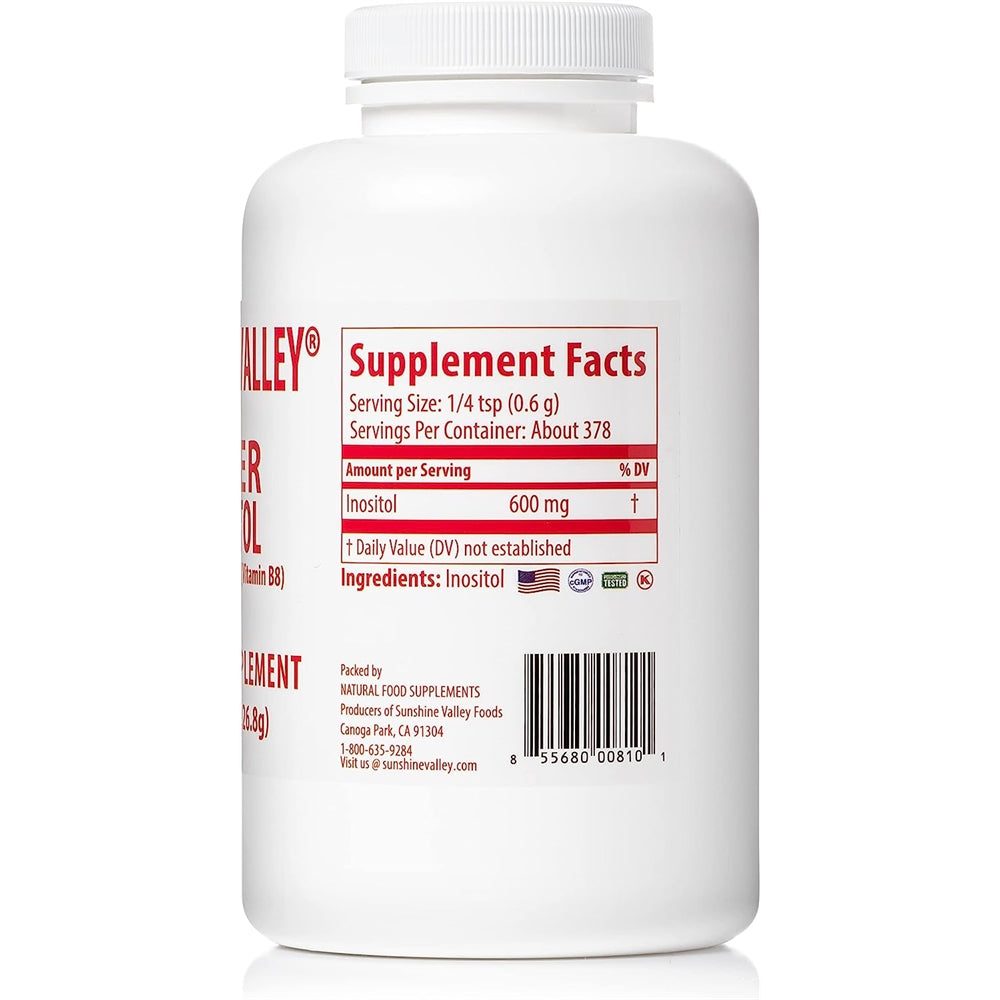 Suplementos Inositol Vitamina B8 Polvo para Mujeres