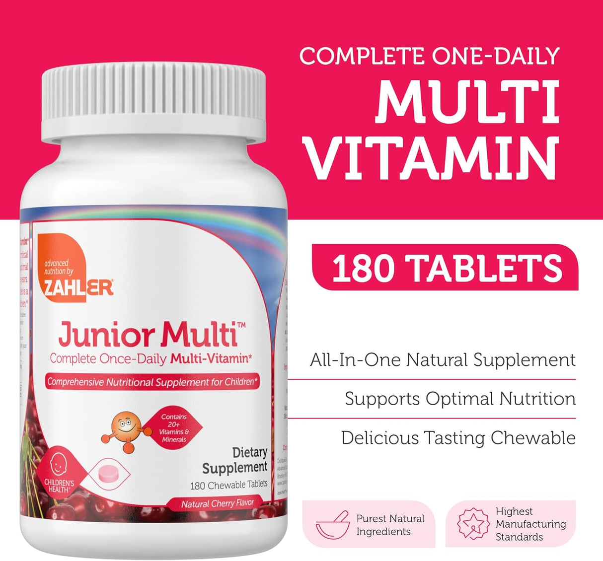 Zahler Multivitamínico masticable para niños sabor para niño