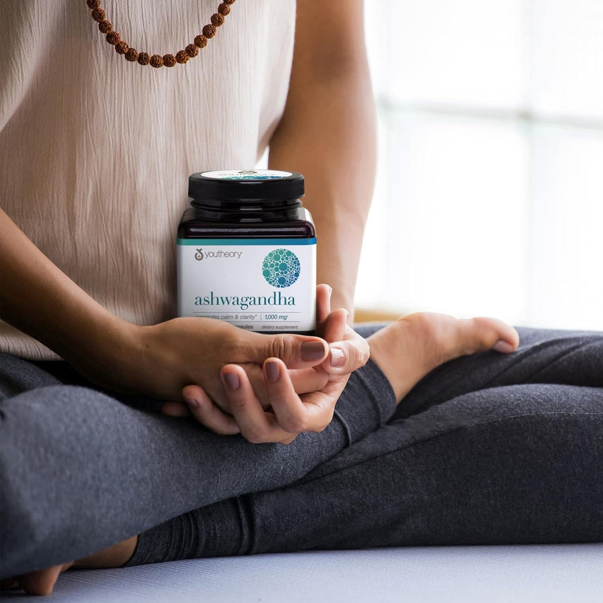Suplemento de Ashwagandha Youtheory - 1,000 mg - 60 Cápsulas