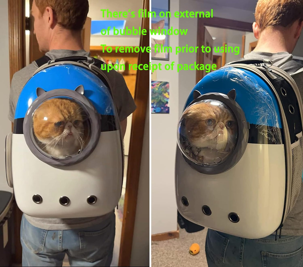 Mochila Expandible para Gatos, Aprobada Aerolínea, Modelo Astronauta