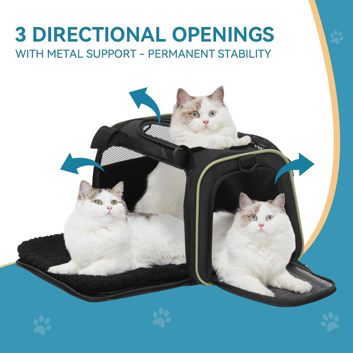Transportador para perros con alfombrilla extensible Petsfit
