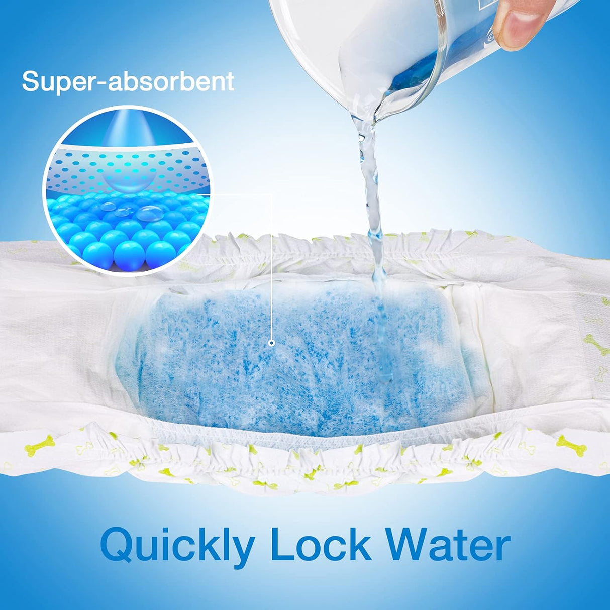 Pet Soft Pañales desechables perros machos tamaño pequeño