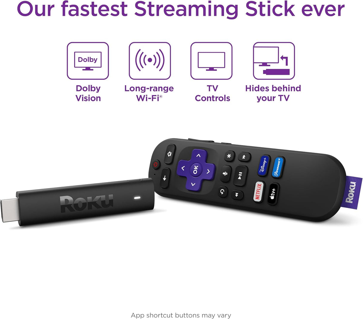 Roku Streaming Stick 4K | Dispositivo portátil 4K/HDR/Dolby