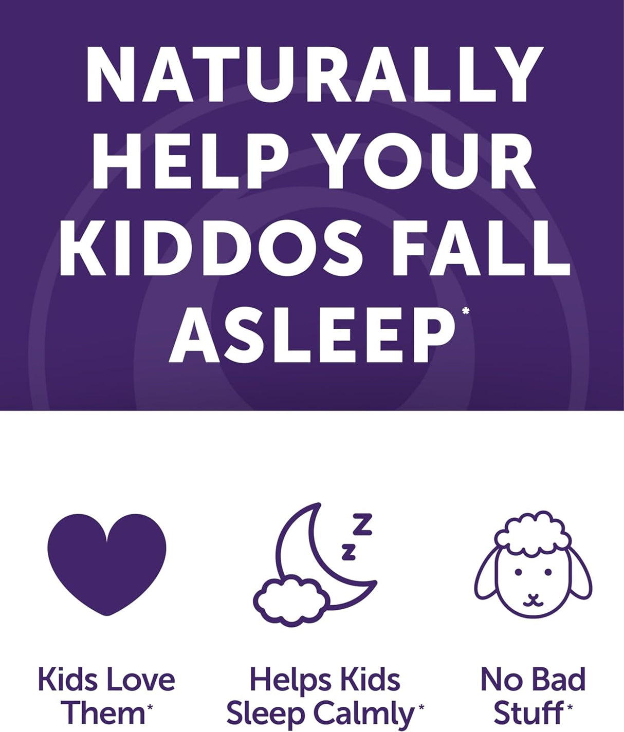 Apoyo para dormir Gomitas masticables de baja dosis 1 mg