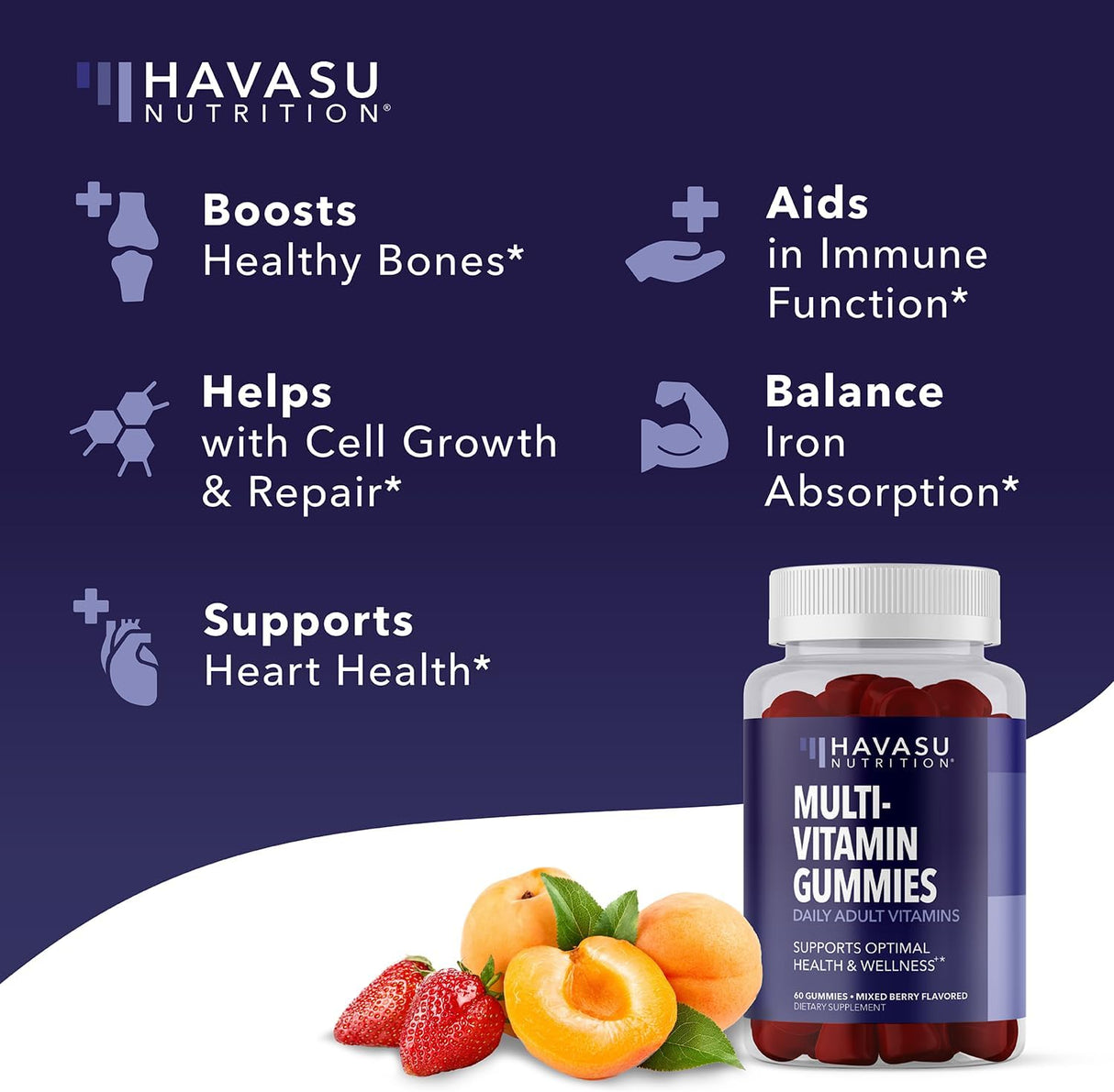 Gomitas multivitamínicas para todos, con vitaminas y minerales