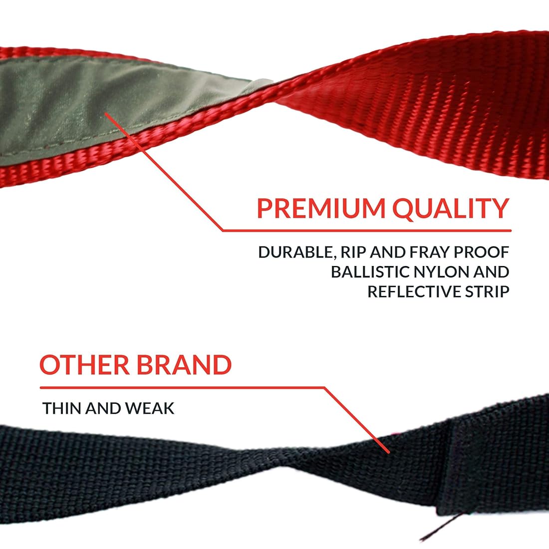 Correa para perro resistente correa de doble asa