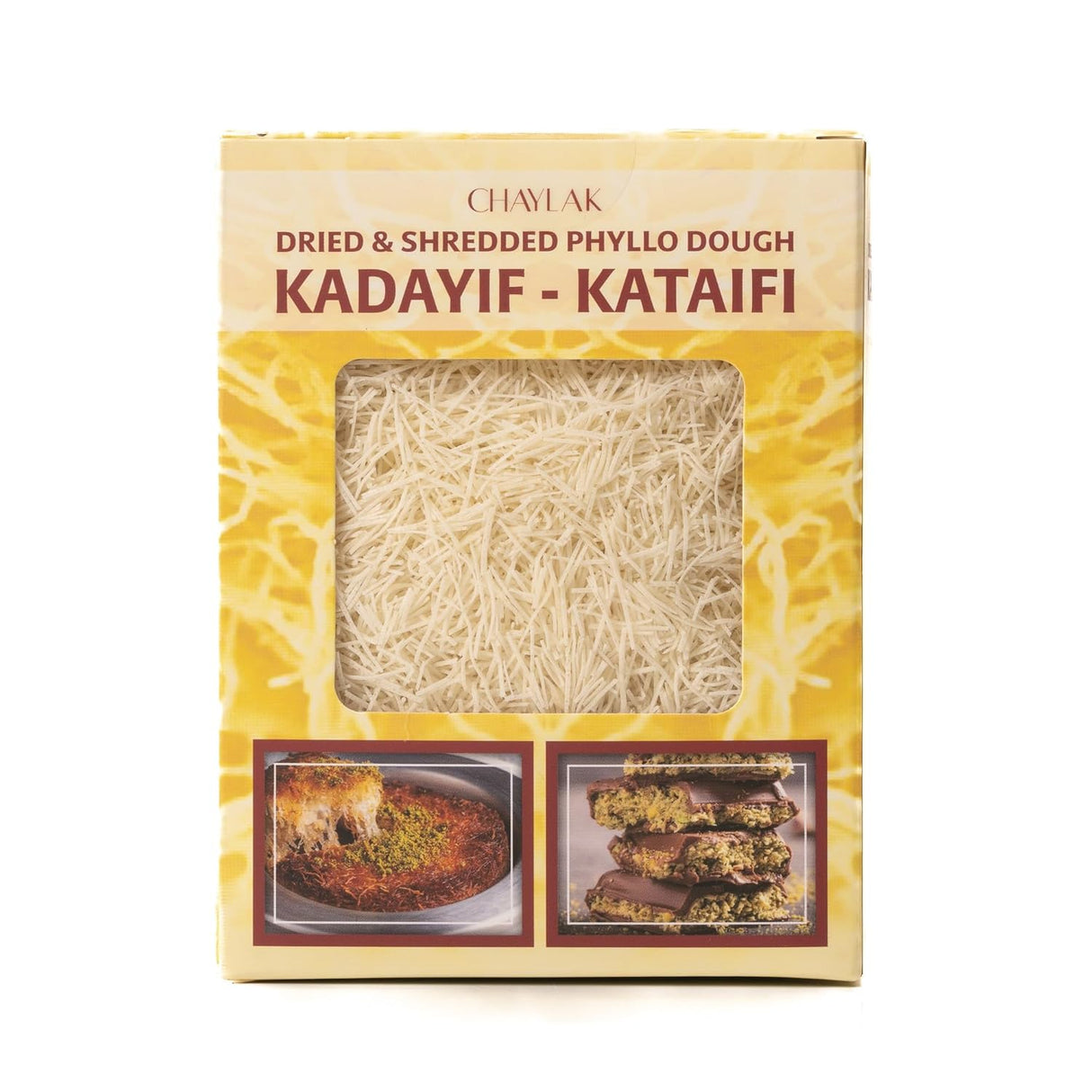 Kataifi de hojaldre picado, 250g, para Kadayif y Knafeh
