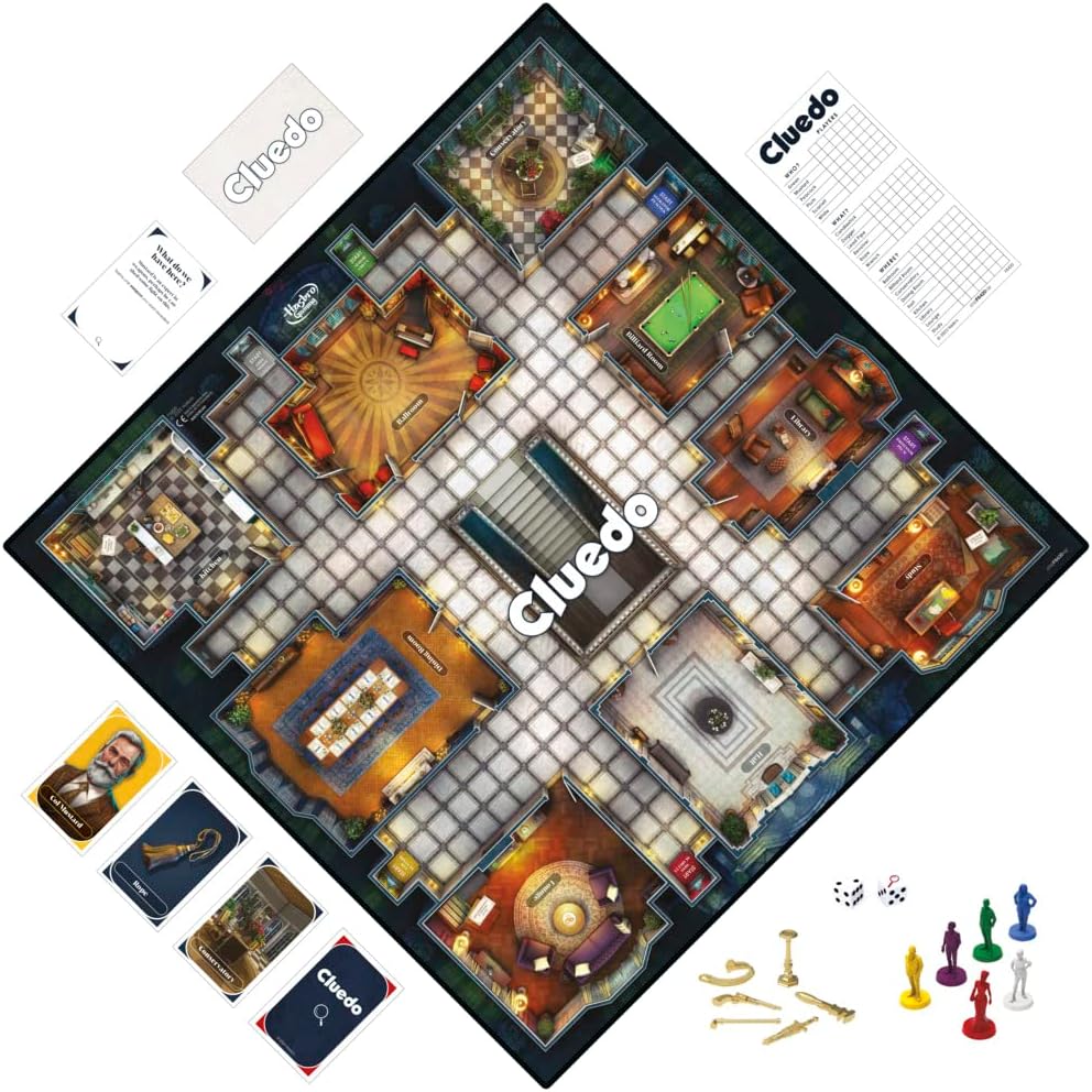 Juego Cluedo para Niños, Aventura Familiar, 2-6 Jugadores