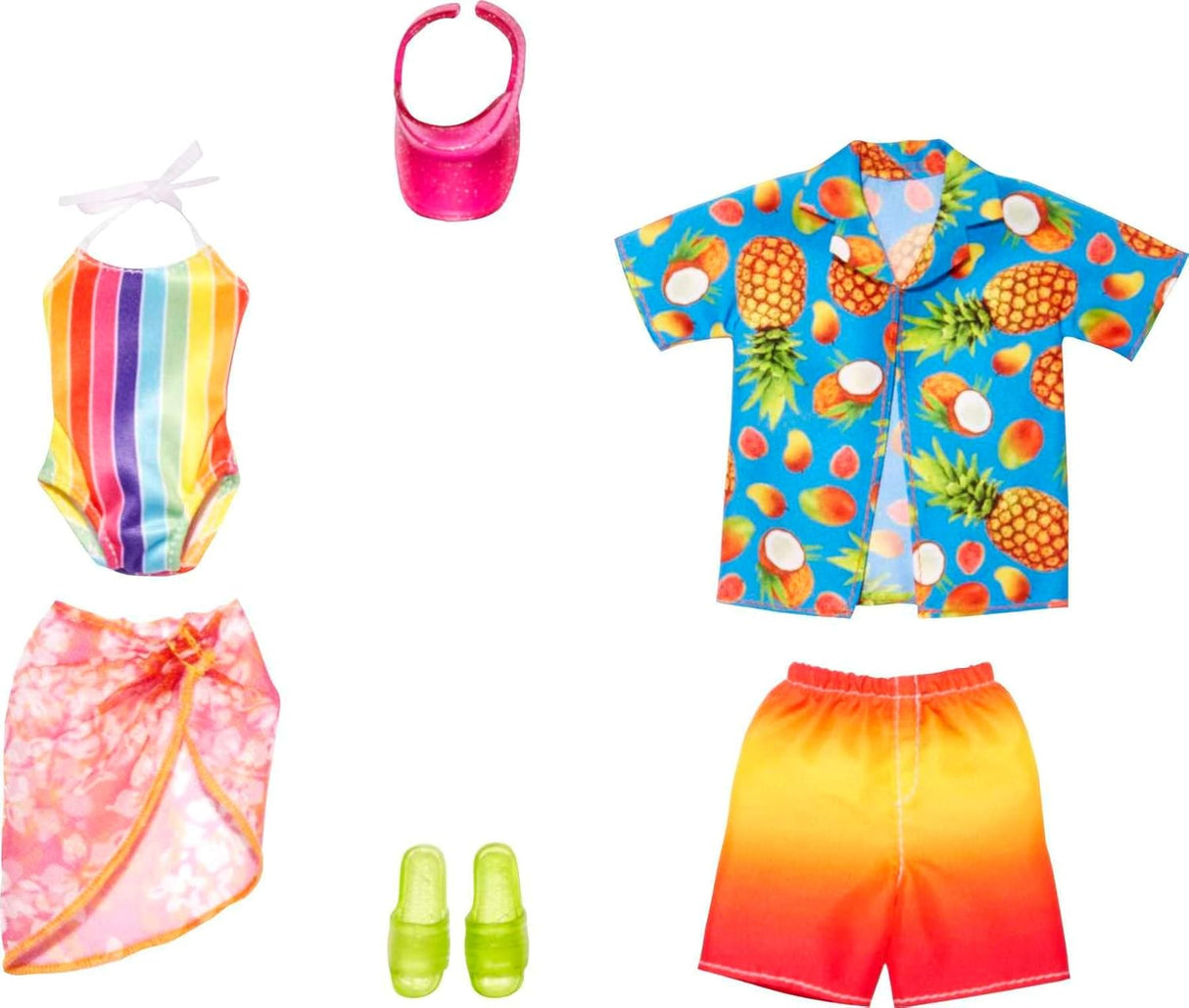 Conjunto de ropa y accesorios Barbie & Ken Fashions 2-Pack