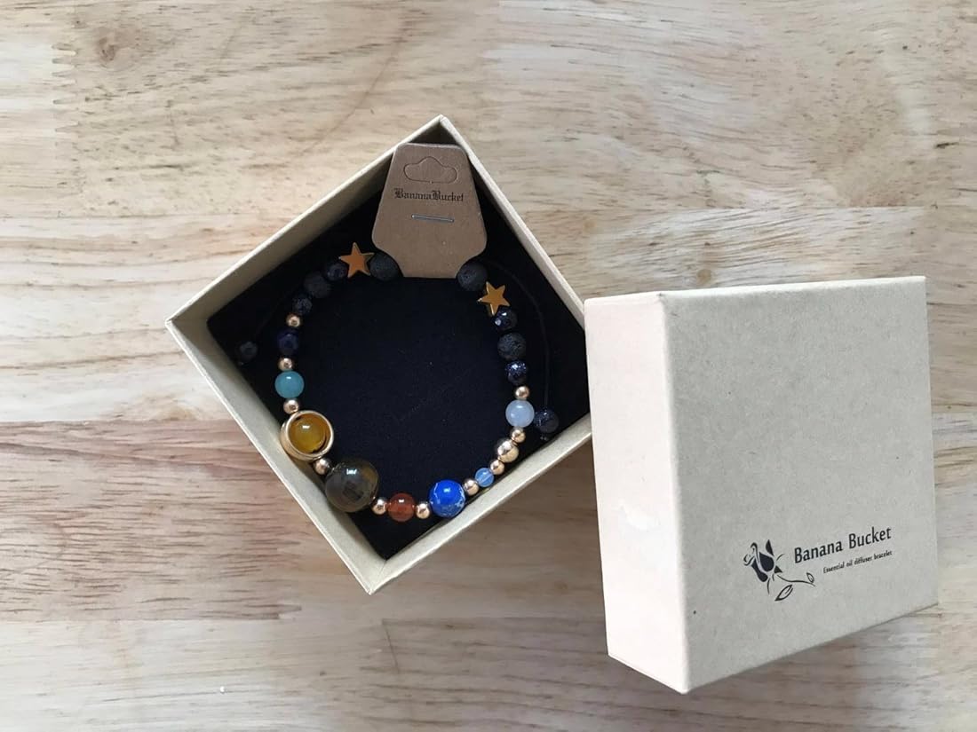 Pulsera ajustable hecha a mano del Sistema Solar -